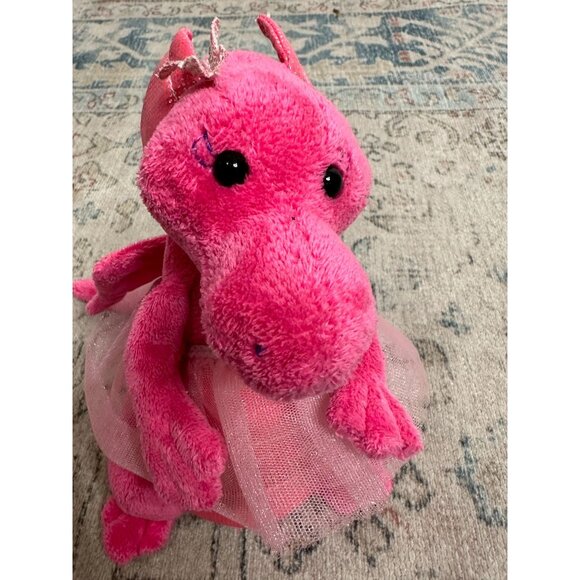 Pink Douglas Plush Dragon Toy With Tutu & Sparkly Wings - Picture 8 of 11